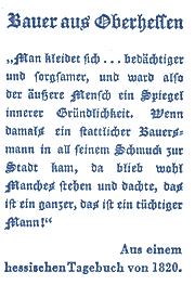 Beispiel für eine  zeittypische Volkstracht - Sammelkartentext aus einem Zigarettenbilderalbum von ca. 1930 aus dem Haus Neuerburg