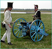 Dieter Schüle mit seinem Sechspfünder und Soldat